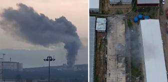 Şehrin açılmasını heyecanla beklediği kompleks, alevlere teslim oldu