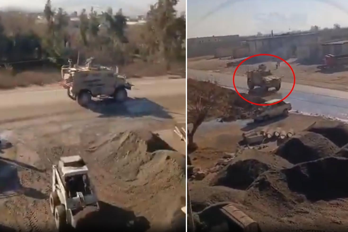 Türkiye’nin yanı başında tuhaf işler oluyor ABD konvoyu böyle görüntülendi