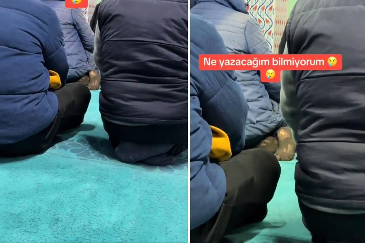 Vatandaş, camide çektiği görüntüyü ’’Ne yazacağımı bilmiyorum’’ notuyla paylaştı