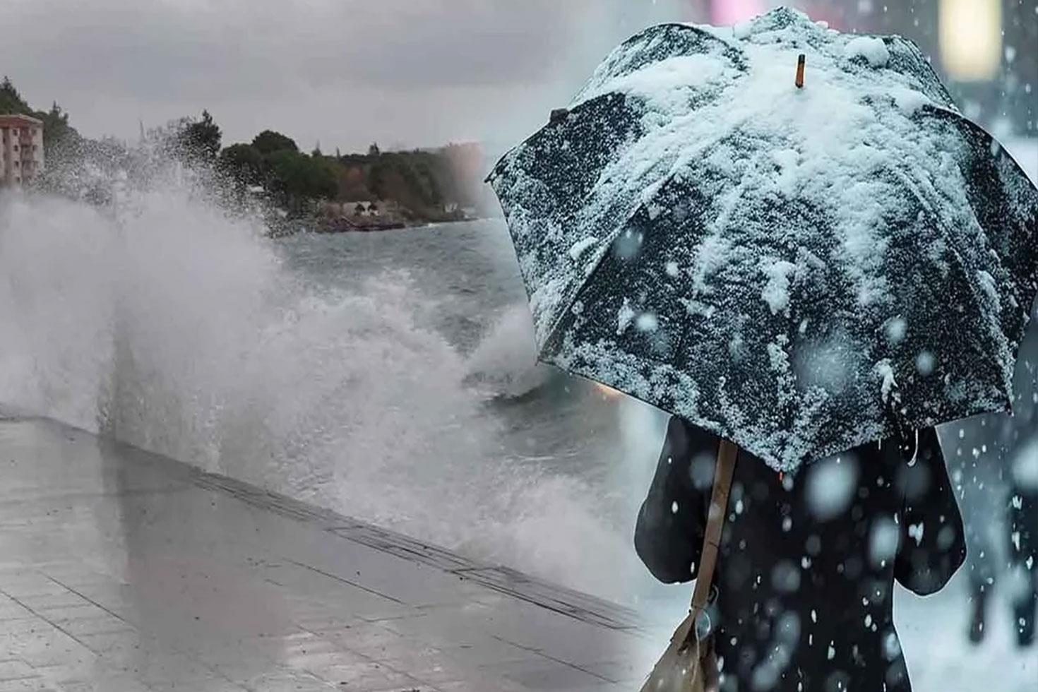 Kar yağışının sürdüğü İstanbul’a yeni uyarı Bu kez çok fena geliyor