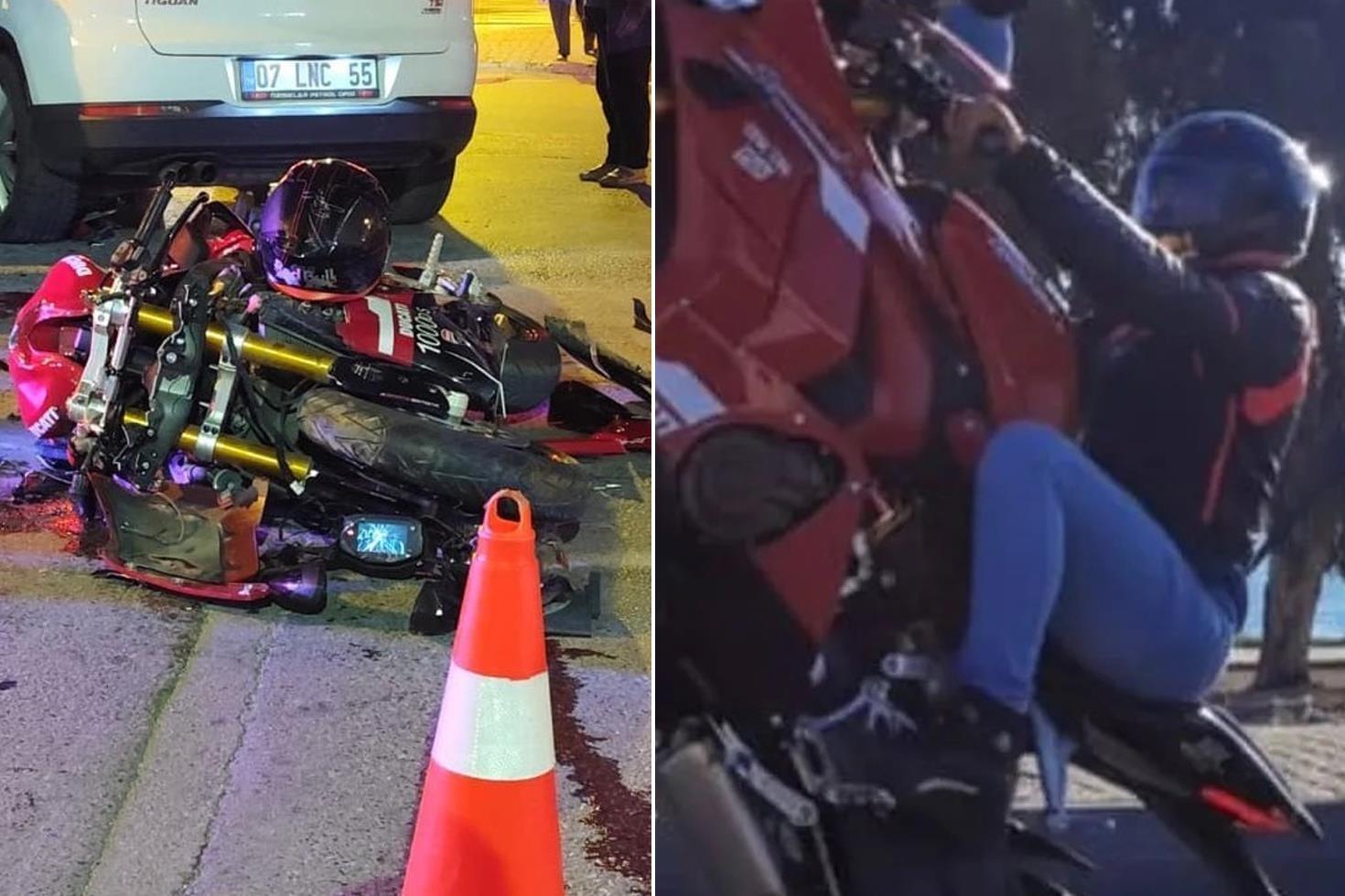 Kaskını kız arkadaşına veren fenomen feci şekilde can verdi