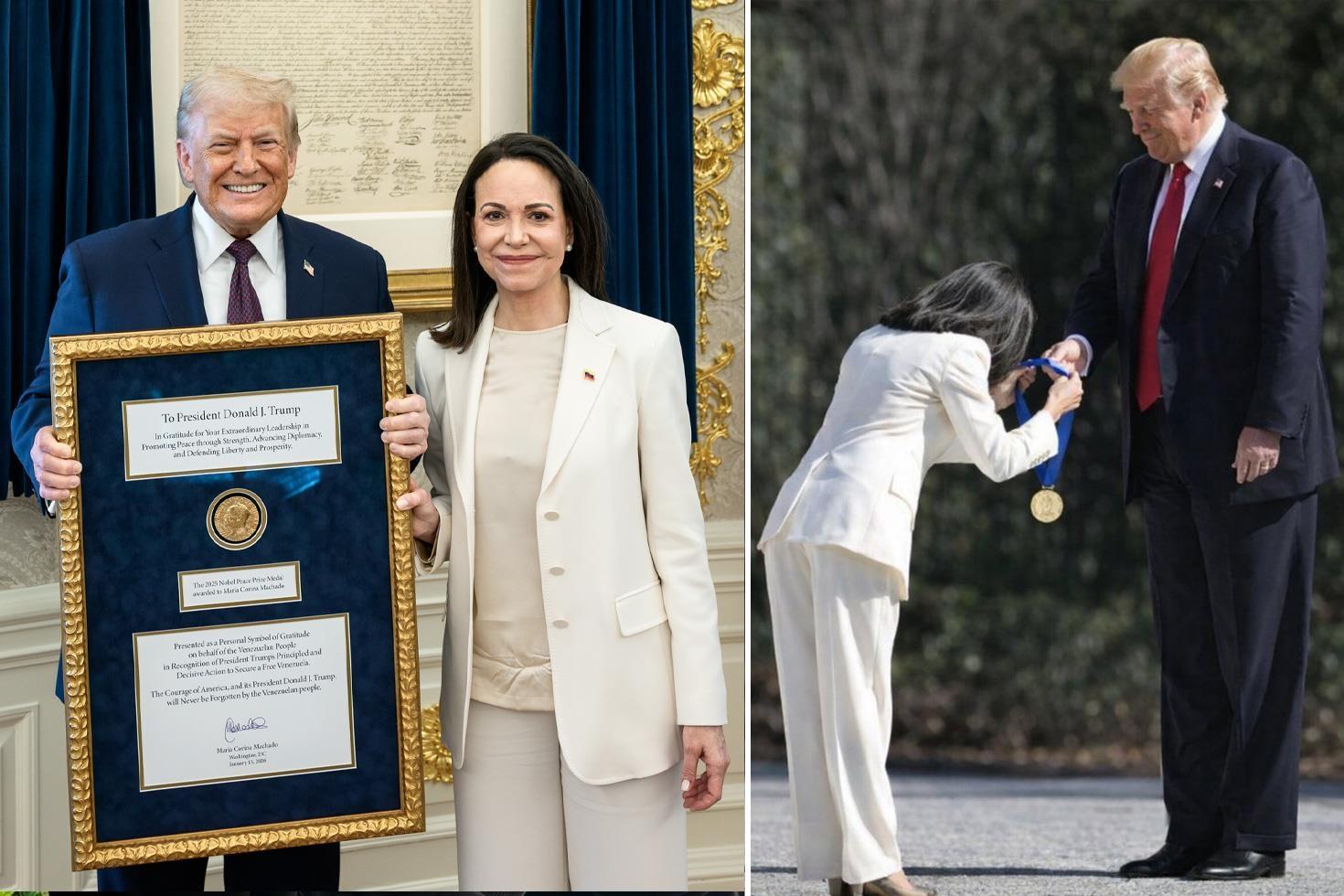 Machado’nun Nobel Ödülü’nü Trump’a vermesi alay konusu oldu: Elleri kelepçeli Maduro bu kadar aşağılanmadı