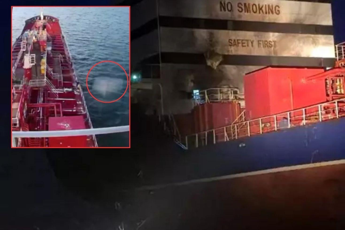 Rusya saldırmıştı İşte Türk gemisinin vurulduğu anlar