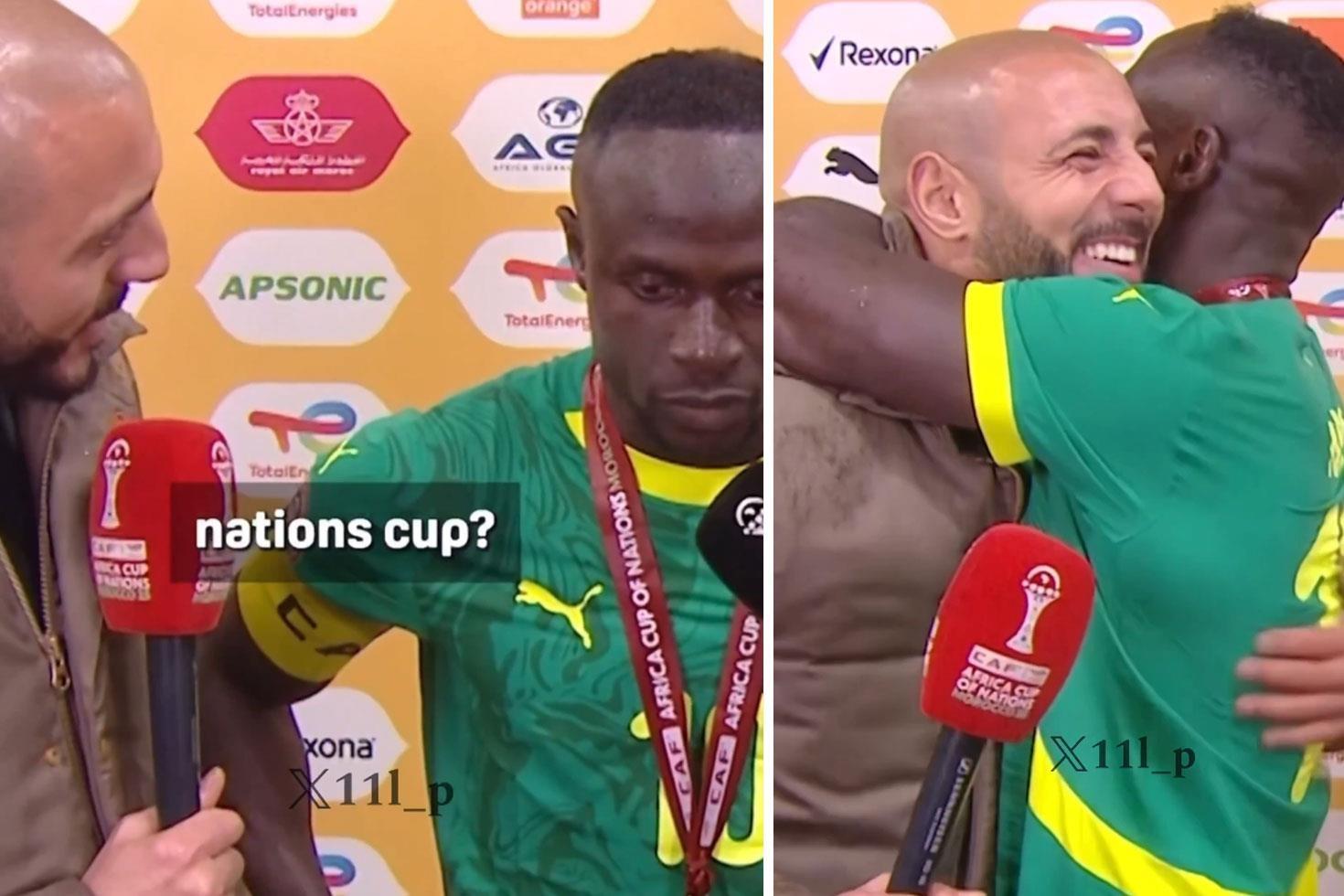 Nordin Amrabat’ı karşısında gören Sadio Mane şaştı kaldı