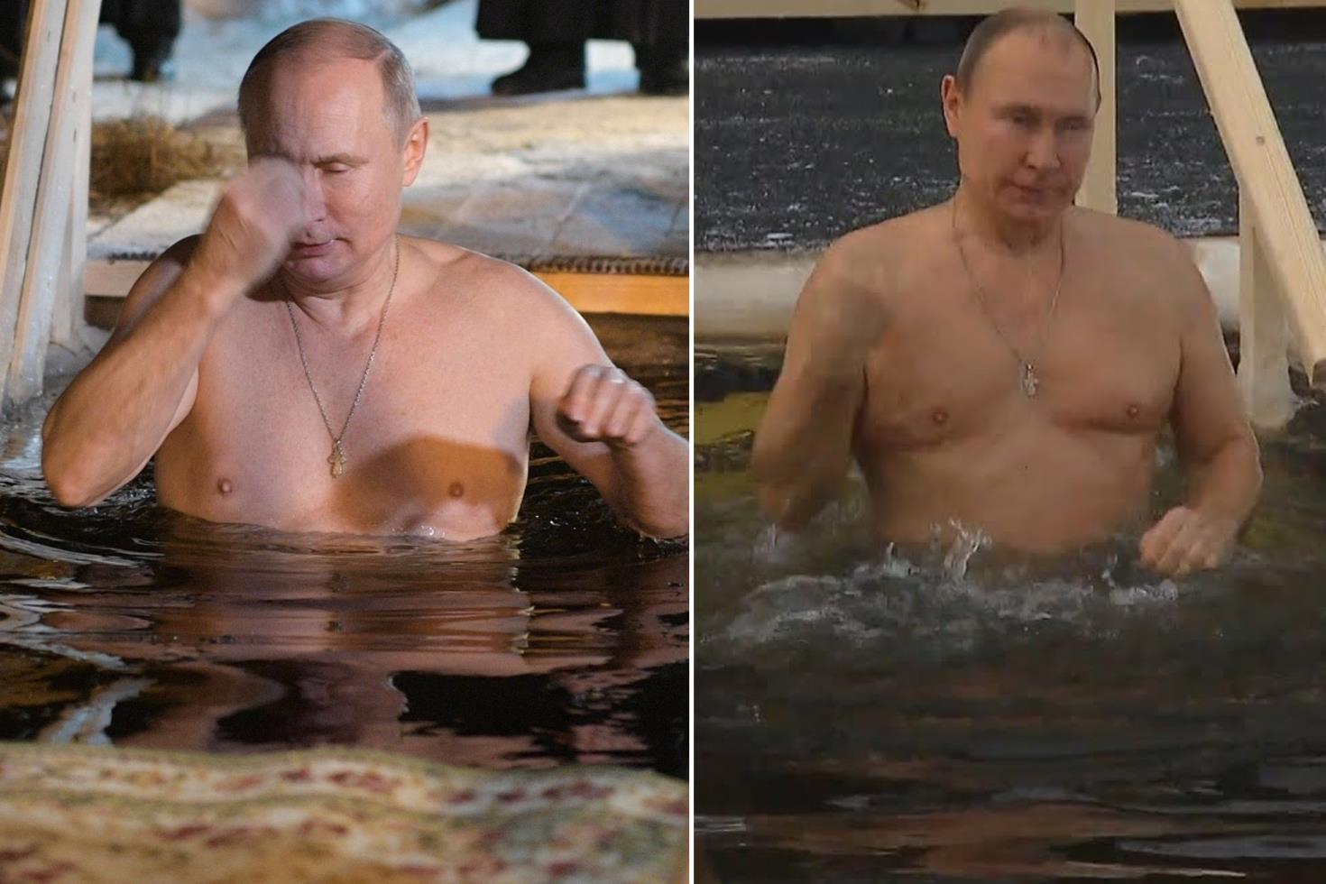 73 yaşındaki Putin yine bildiğiniz gibi Buzlu suya dalış yaptı