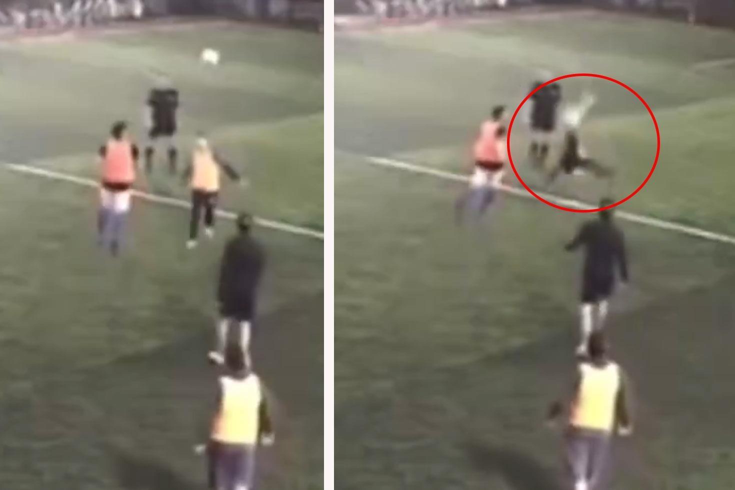 ’’Halı saha tarihinin en güzel golünü attım’’ diyerek paylaştı, binlerce beğeni aldı