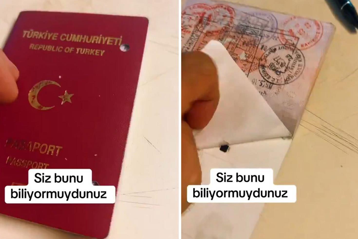 Bu gerçek olabilir mi Pasaportunun arkasını yırttı, gördüğü karşısında şoke oldu