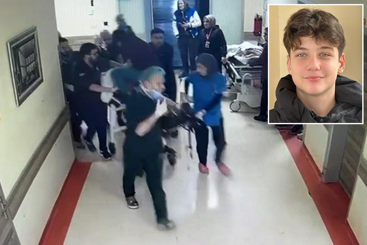 Canice katledilen Atlas’ın hastaneye getirildiği anlar ortaya çıktı