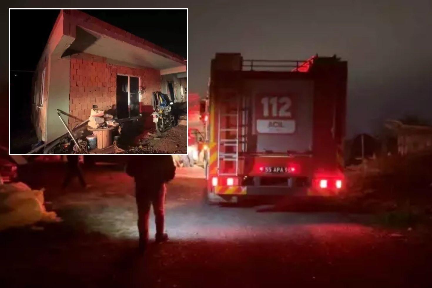 Kaynar suya benzin dökülen evde patlama meydana geldi Yaralılar var