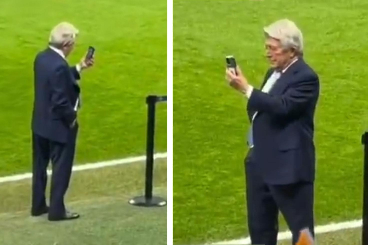 Atletico Madrid Başkanı, Rams Park’a hayran kaldı