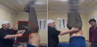 Tedavi diye yaptığına bakın! Ayaklarından asıp çekiç ve kazıkla...
