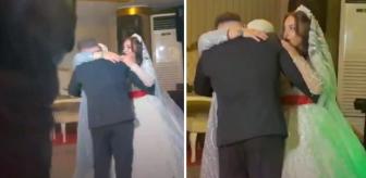 Dans boyunca damada sarıldı! Gelinin tepkisini görmeniz lazım