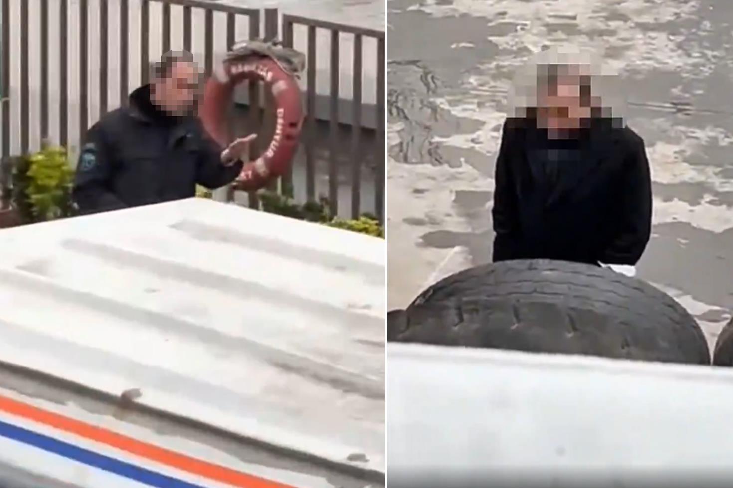 Güvenlik görevlisini küplere bindiren hareket: Hop hop, hayvan mısın lan