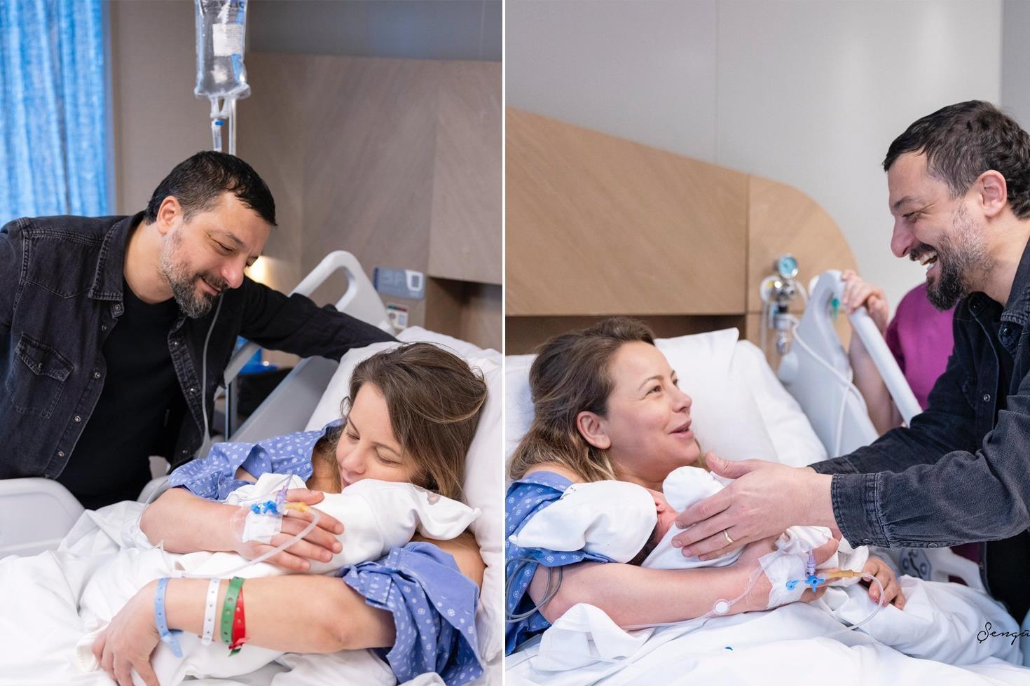 Ünlü şarkıcı Mehmet Erdem ve oyuncu Vildan Atasever, bebeklerine kavuştu