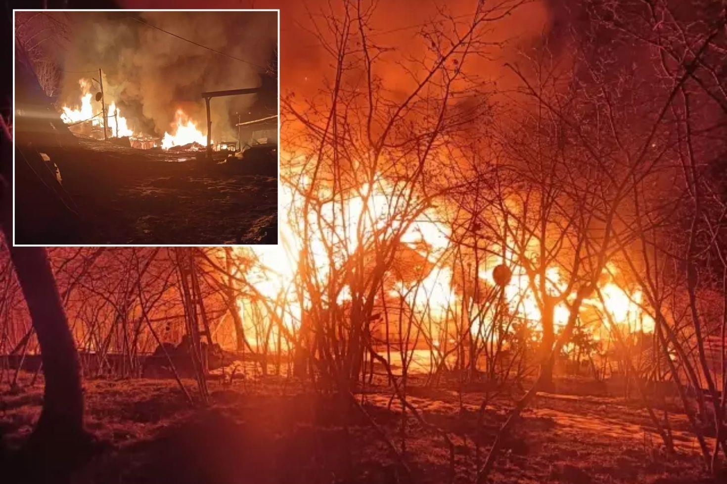 Tüyleri ürperten olay Yanan evinin 10 metre ilerisinde ağaca asılı halde bulundu