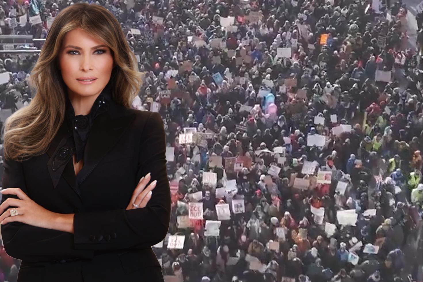 ABD First Lady’si Melania Trump’tan barışçıl protesto çağrısı