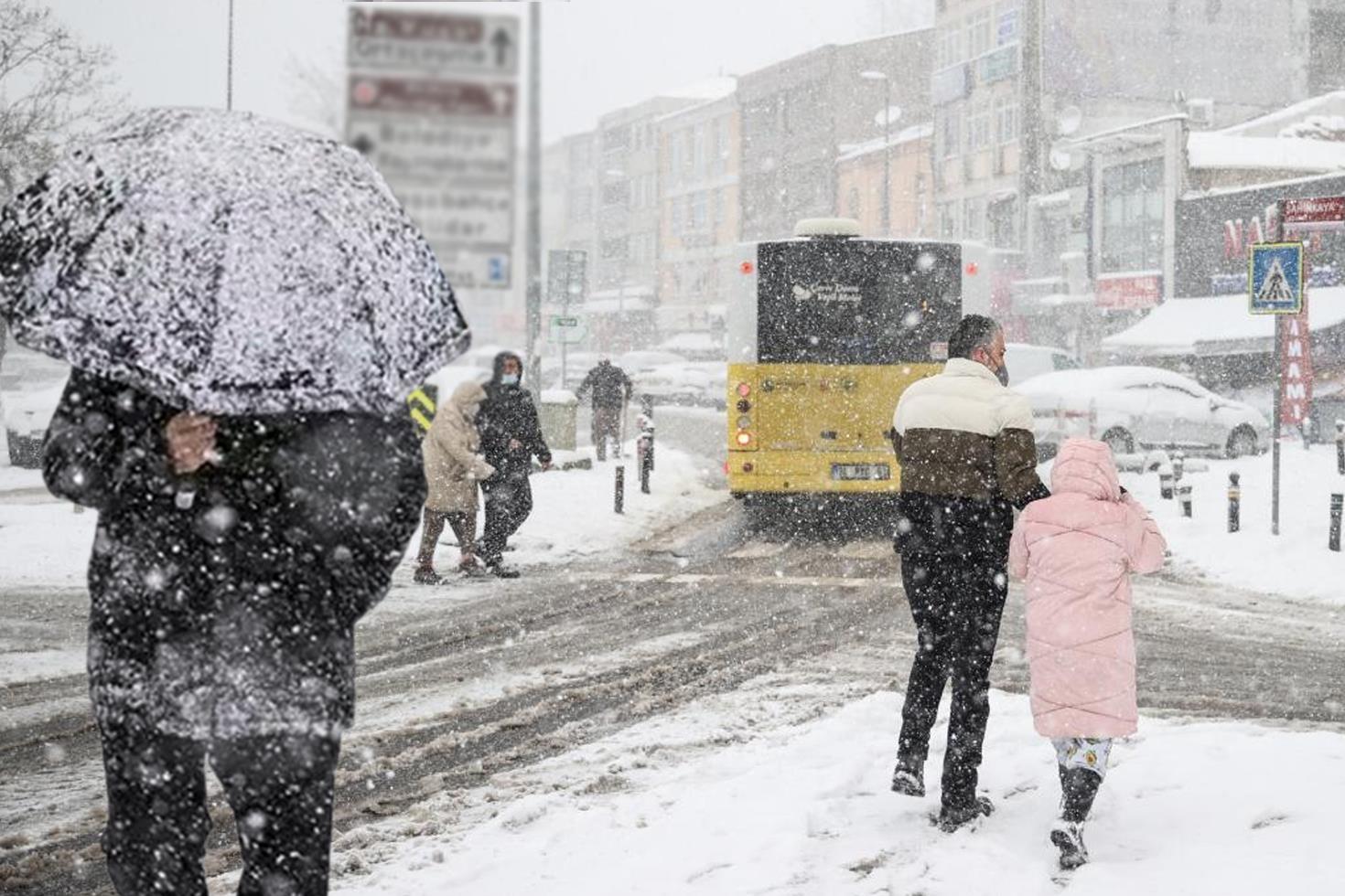 Yeni kar yağışı geliyor Öğrenciler okula başlamadan tatil ilan edilebilir