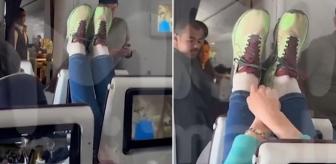 Akılalmaz görüntü! Uçağı karıştıran hareketi intikam için yapmış