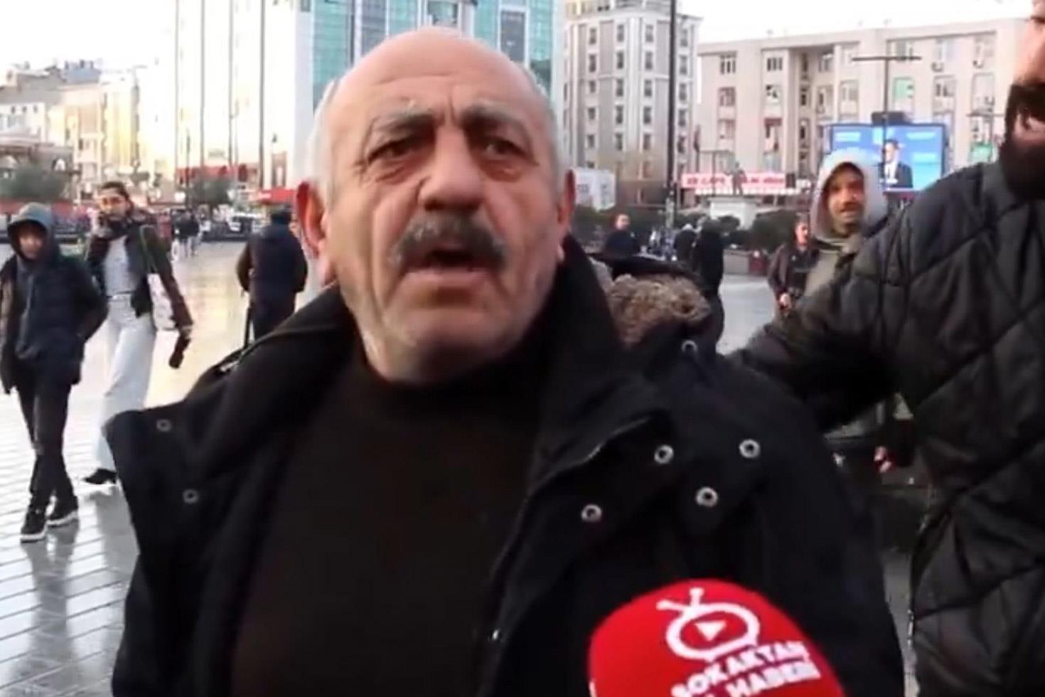 Mikrofon uzatılan vatandaştan ’’Geçinemiyorum’’ diyen emeklileri kızdıracak sözler