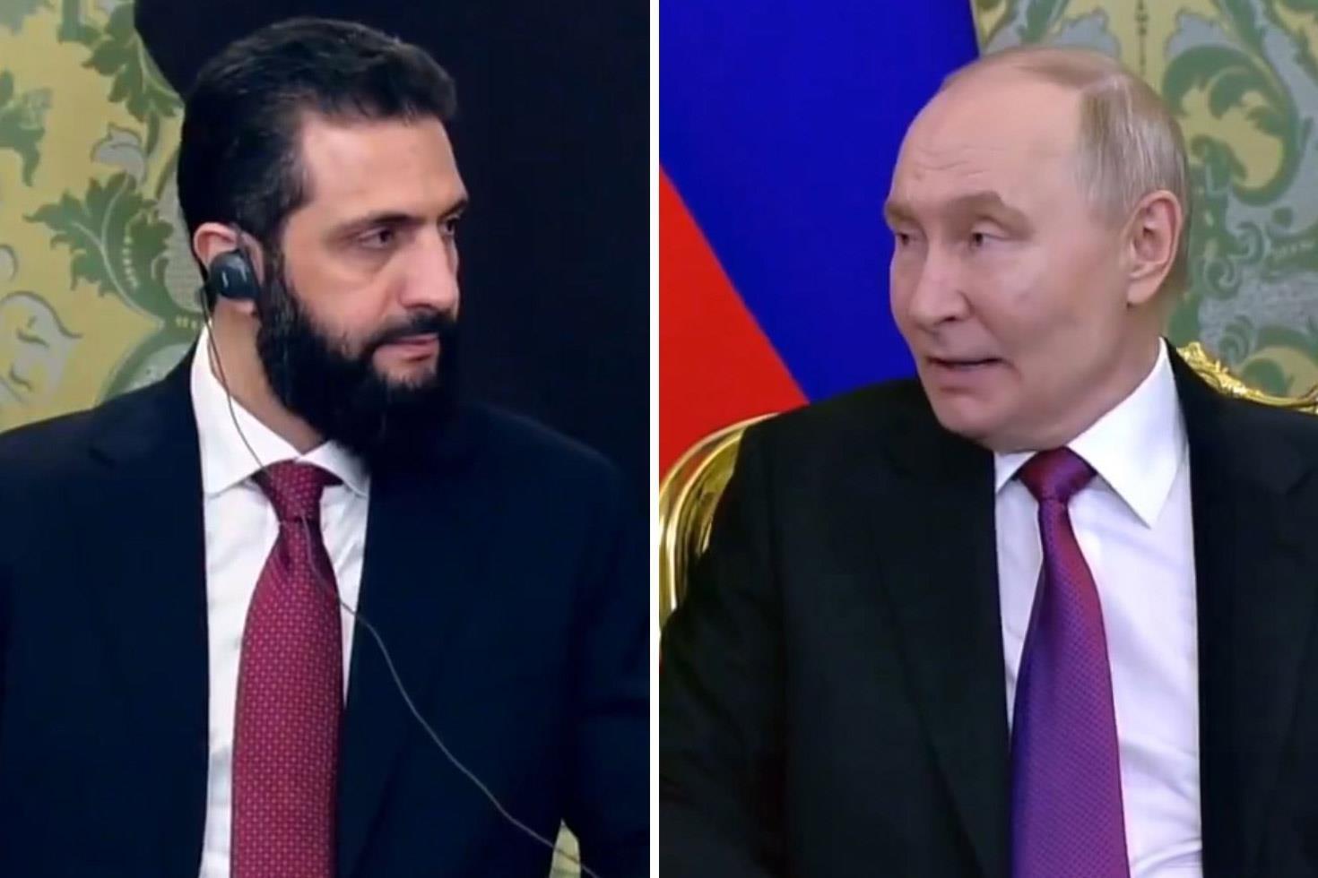Rusya’da Şara ile bir araya gelen Putin: Suriye’nin toprak bütünlüğünü sağlamaya yönelik çabalarını destekliyoruz