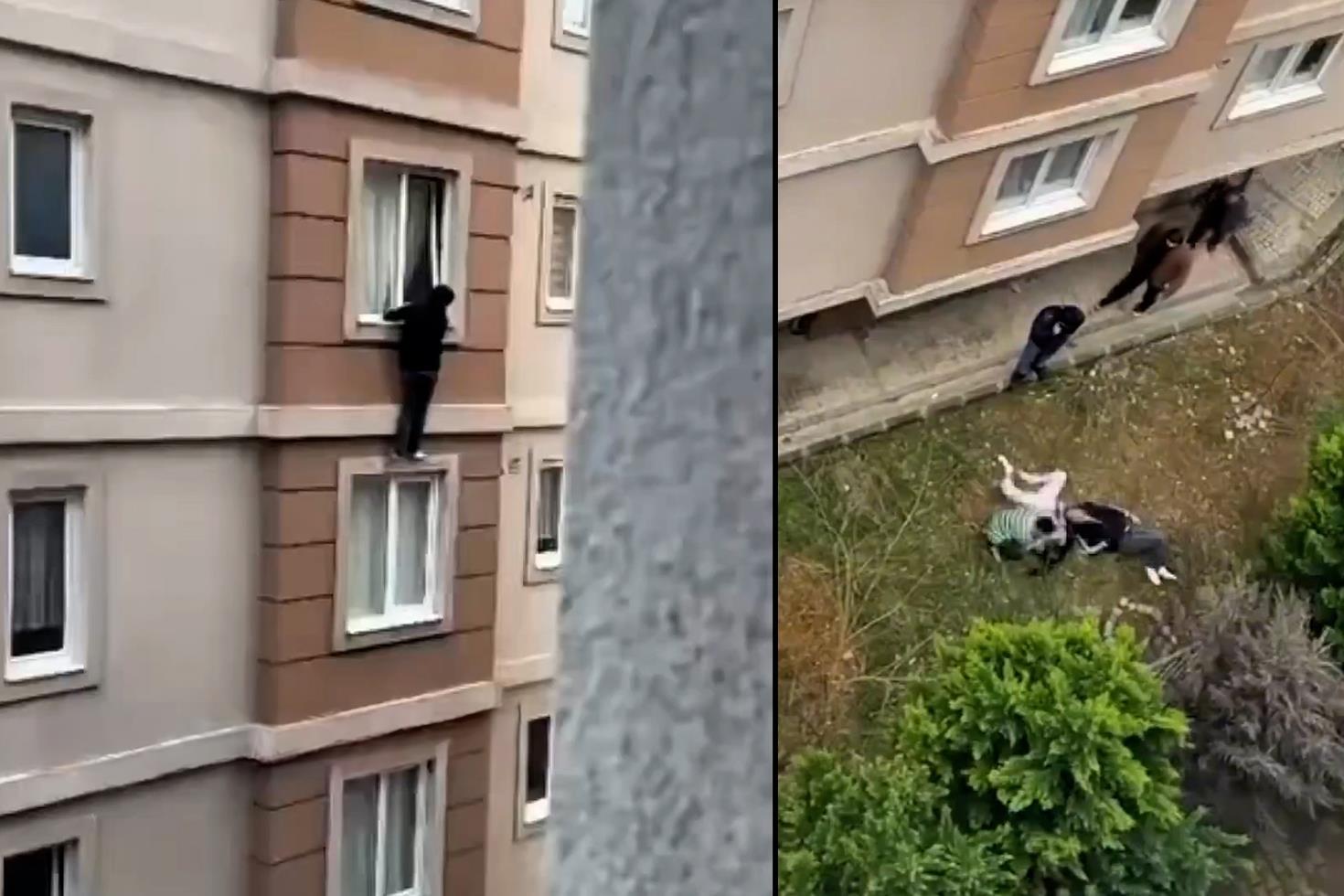 Aileleri evde basınca 4. kattan atlayan gençlerden haber var