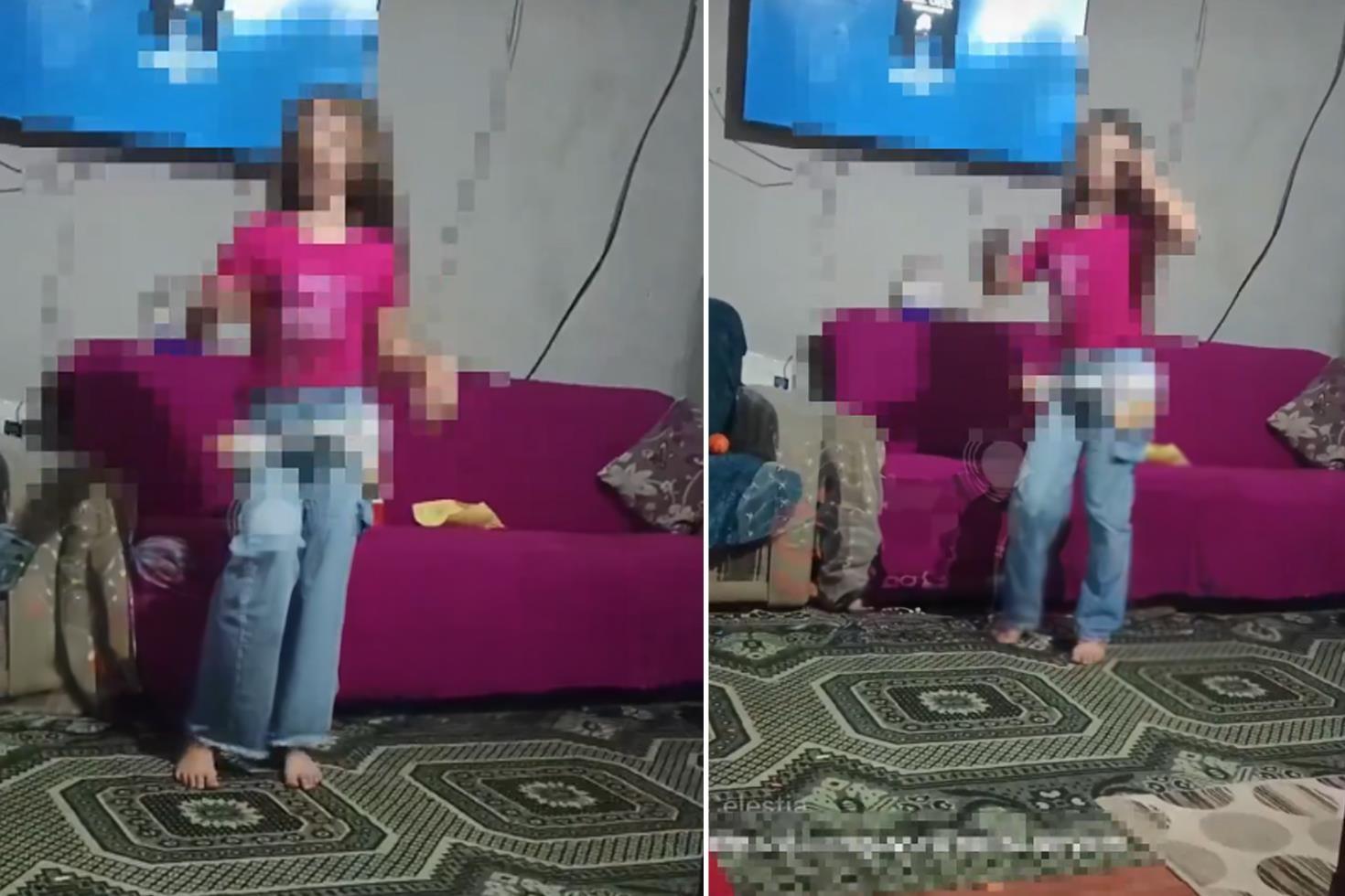 Böyle anne olmaz olsun Para için küçük kızını canlı yayında dans ettirdi