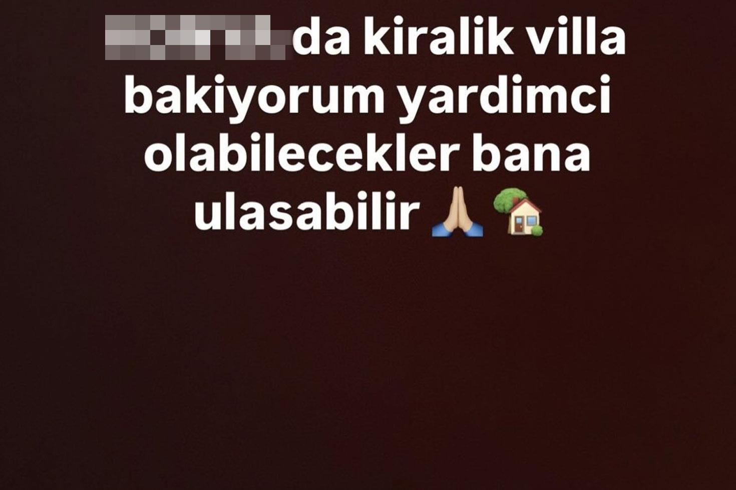 Konyasporlu Blaz Kramer, sosyal medya hesabından villa aradığını duyurdu