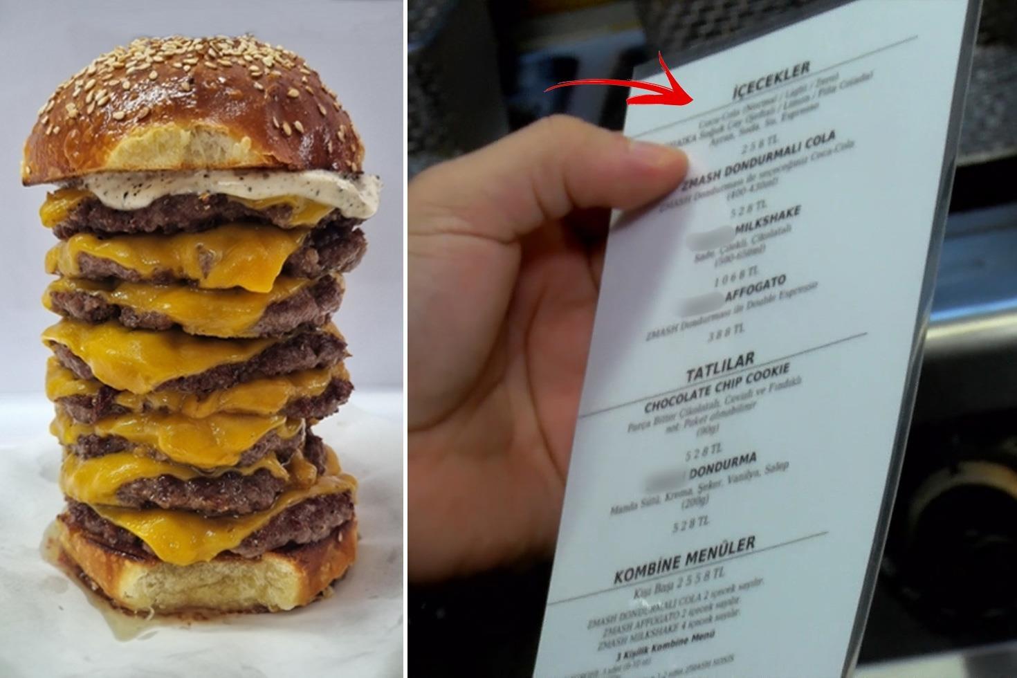 Herkes bu hamburgerciyi konuşuyor Yarım litrelik suya istedikleri fiyata bakın