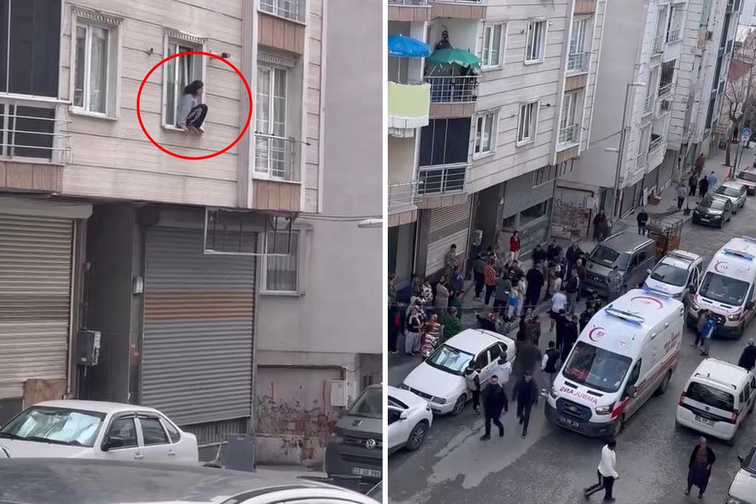 Görüntü İstanbul’dan Kendisine yapılanlara dayanamayan genç kadın, camdan atladı