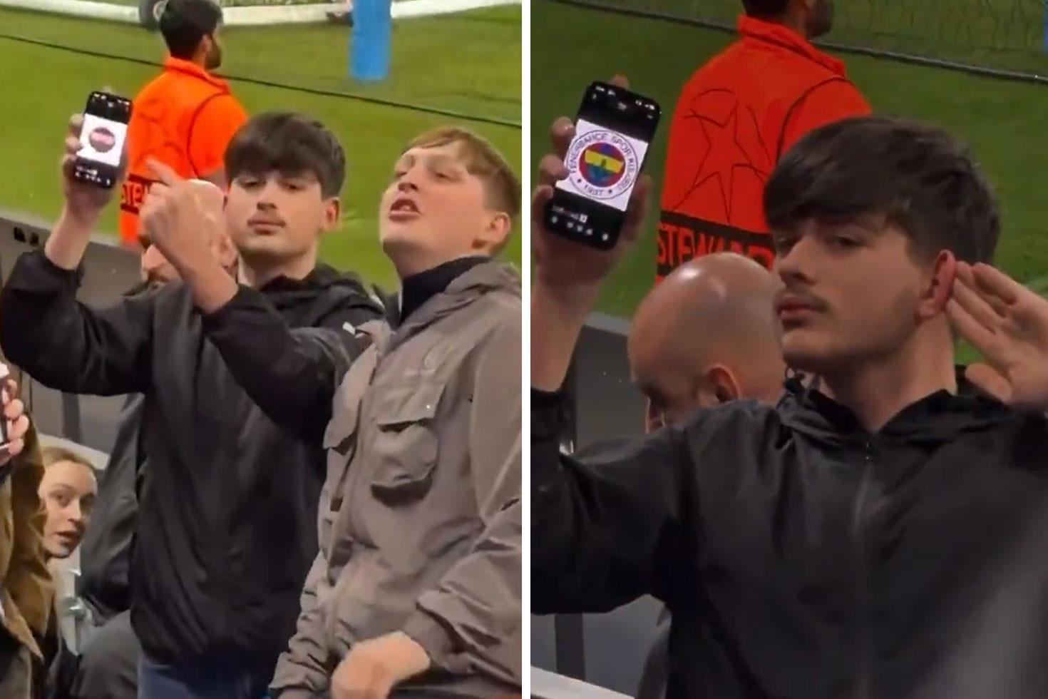 City taraftarından Galatasaraylıların sabrını sınayan hareket