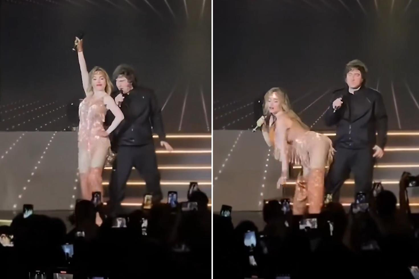 Ülke bu görüntüleri konuşuyor Sahnedeki kişi devlet başkanı