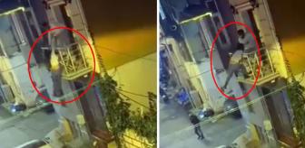 Balkondan atlamak isteyen kadını kocası yakaladı ama sonu kötü bitti