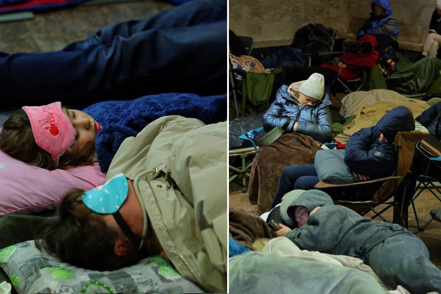 Saldırıdan korkup metroya sığındılar Görüntüler ülkenin başkentinden