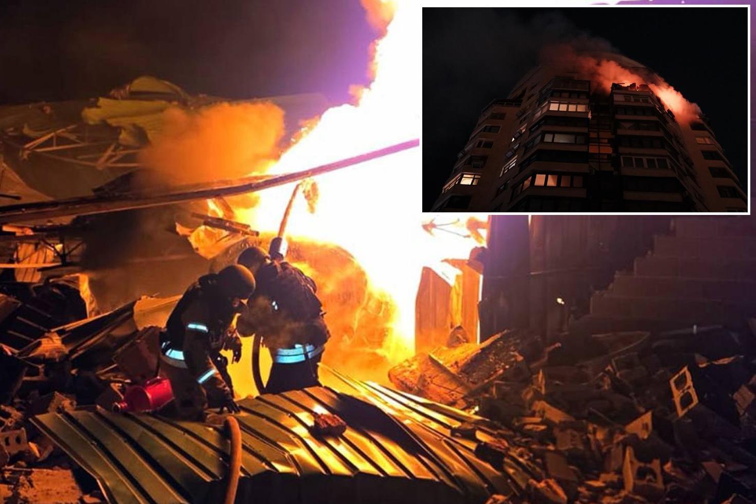 Böylesi görülmedi Ülkenin başkentini 500 dron ve 65 füzeyle vurdular