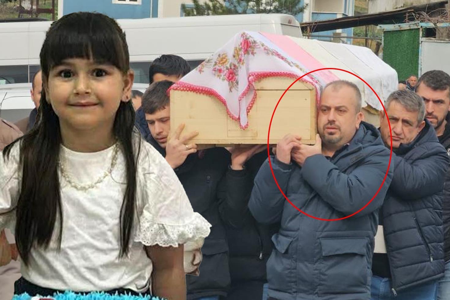 Bu acıya yürek dayanmaz 7 yaşındaki kızının tabutunu güçlükle taşıdı