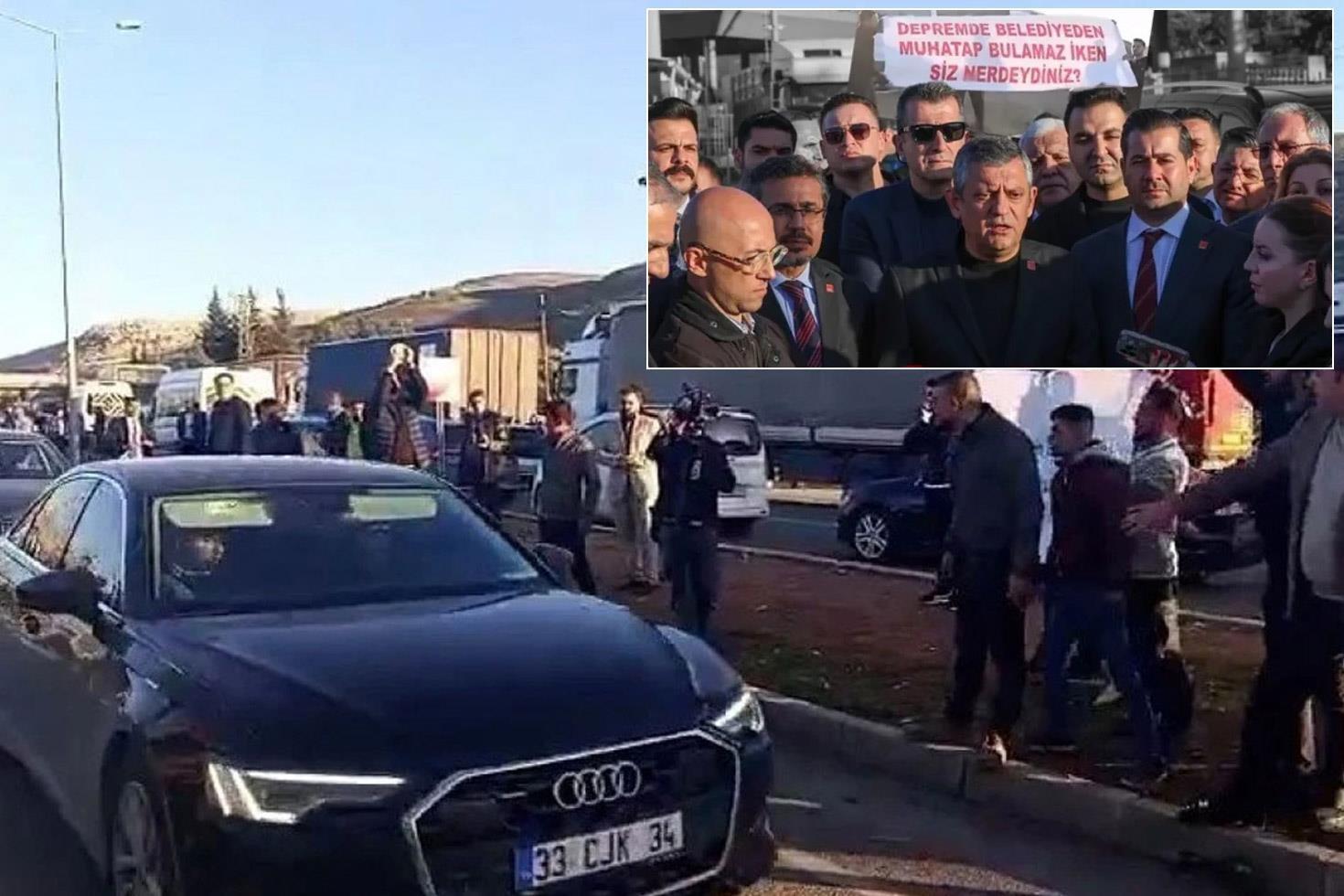 Deprem bölgesinde CHP lideri Özel’e soğuk duş: Bir grup tarafından yuhalandı