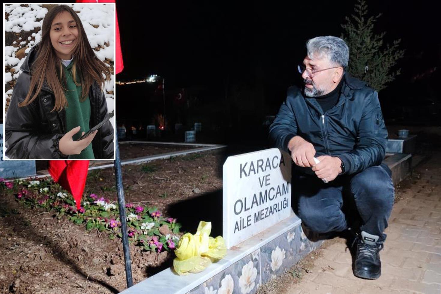 Saat 04.17’de mezar başında gözyaşlarına boğuldu