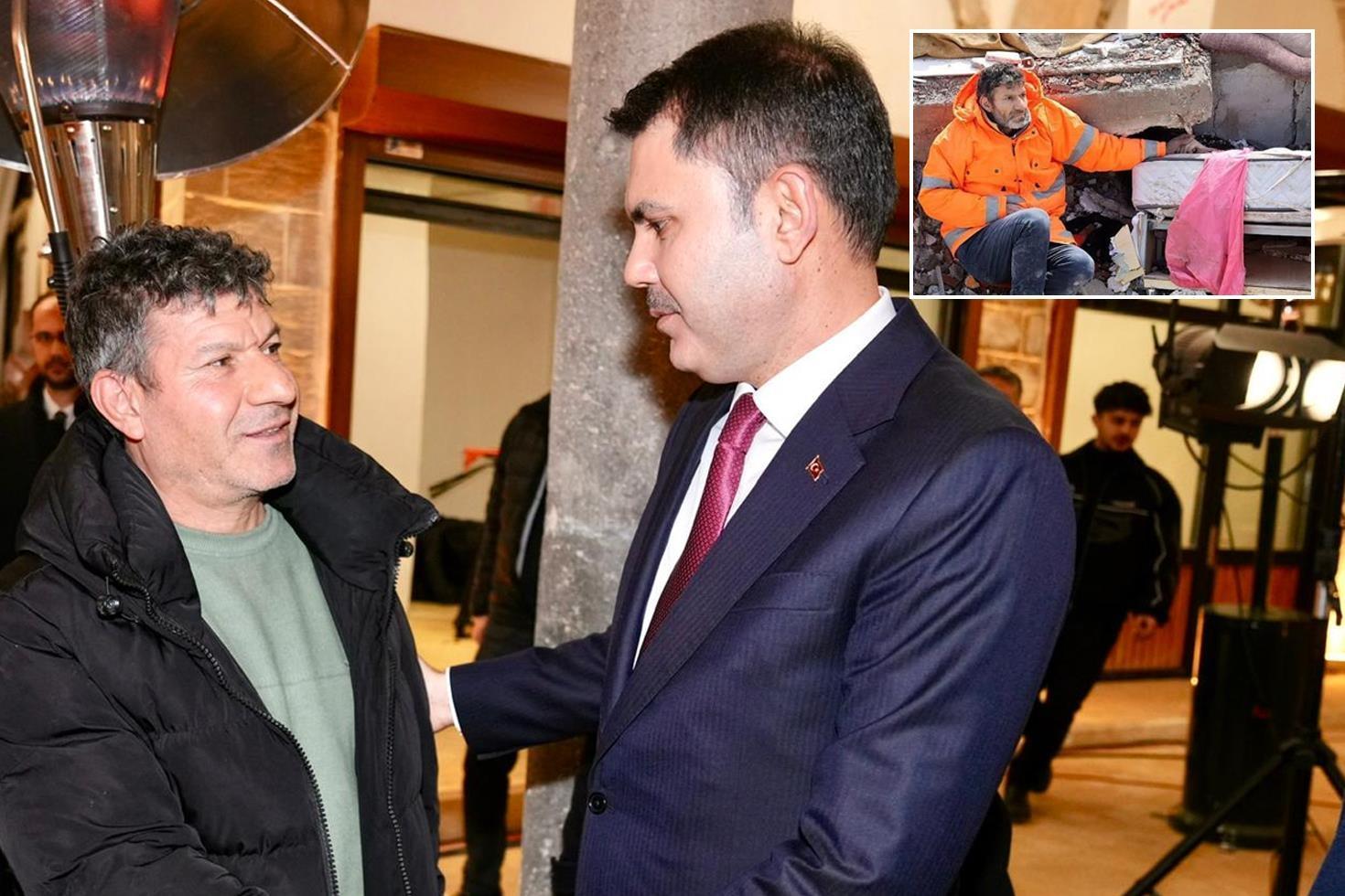 Depremin yıl dönümünde duygulandıran buluşma Bakan Kurum ile acılı baba bir araya geldi