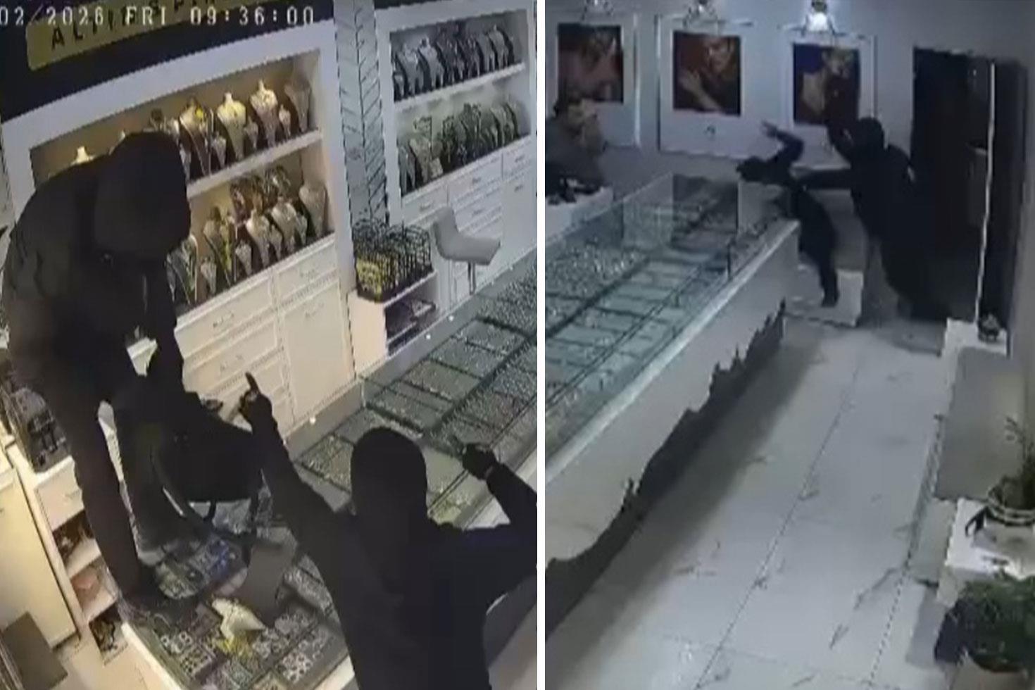 Kar maskesiyle dükkanı bastılar, çalışanı dövüp 1 kilo altınla kaçtılar