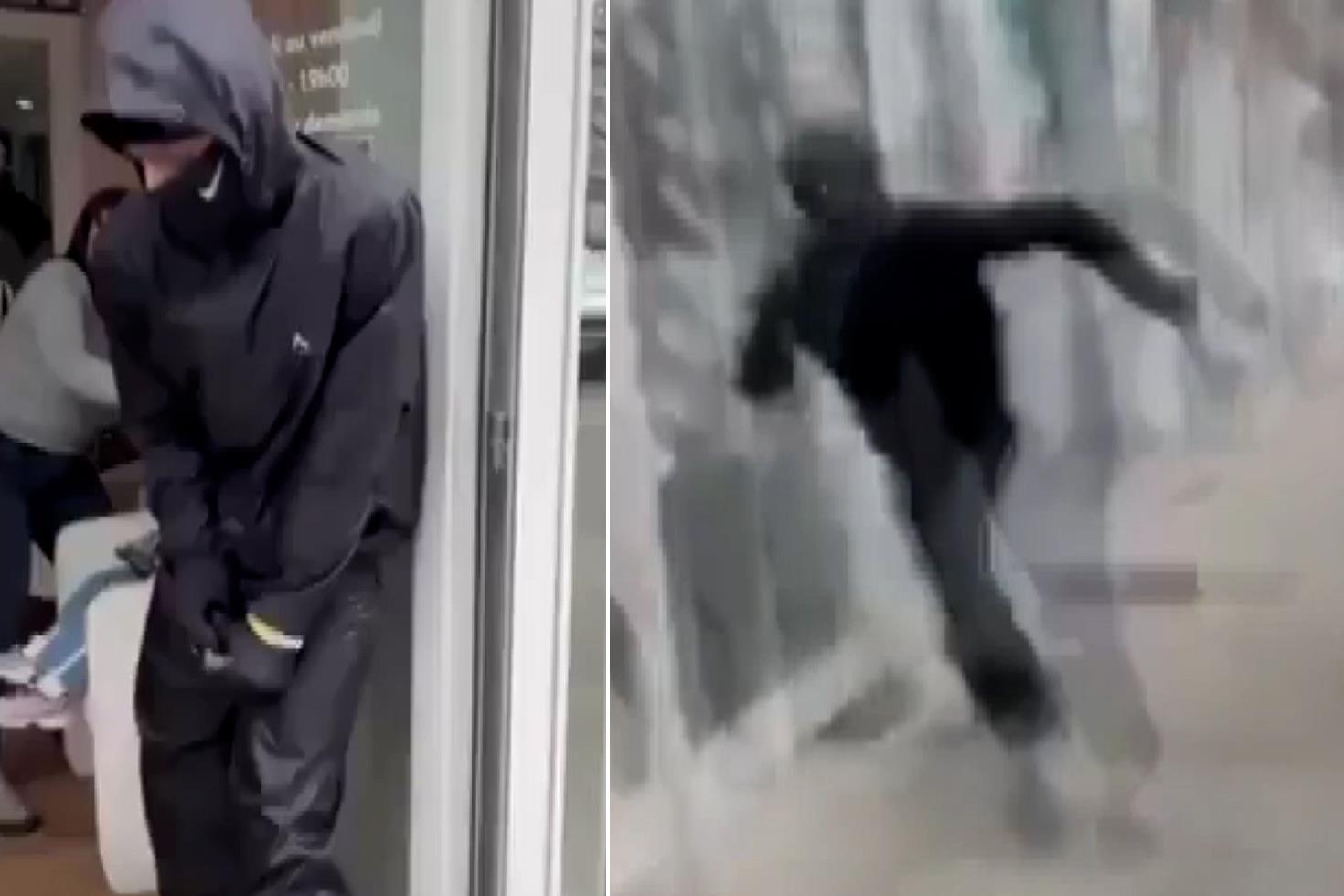 Güzellik salonuna el bombalı saldırı O anları bir de kayda aldılar