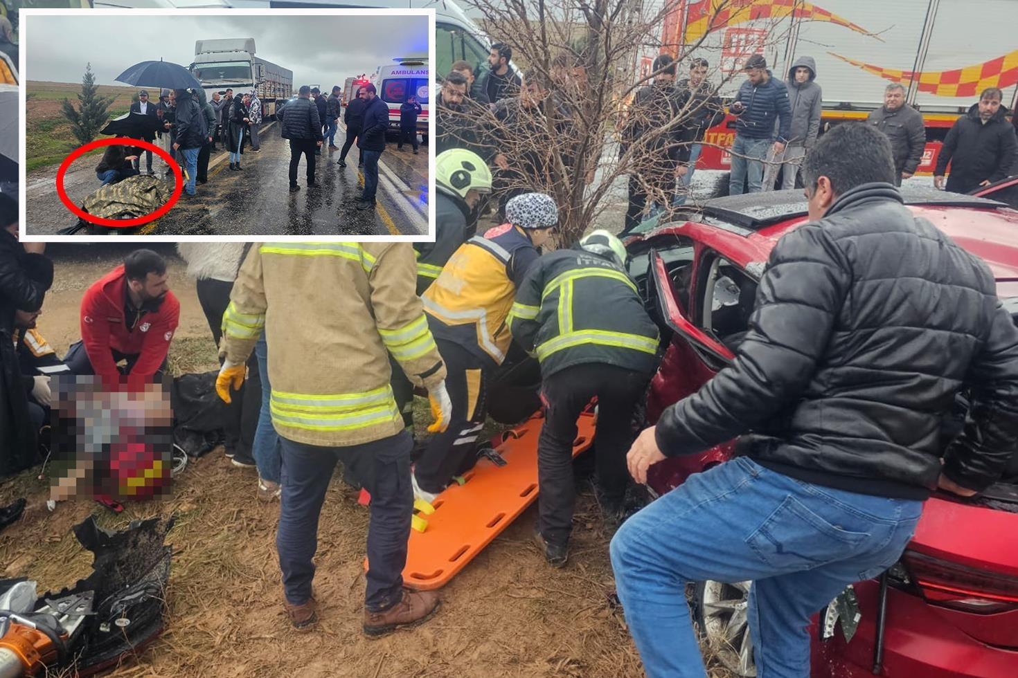 Mardin’de otomobil ile TIR çarpıştı: 2 ölü, 2’si ağır 3 yaralı