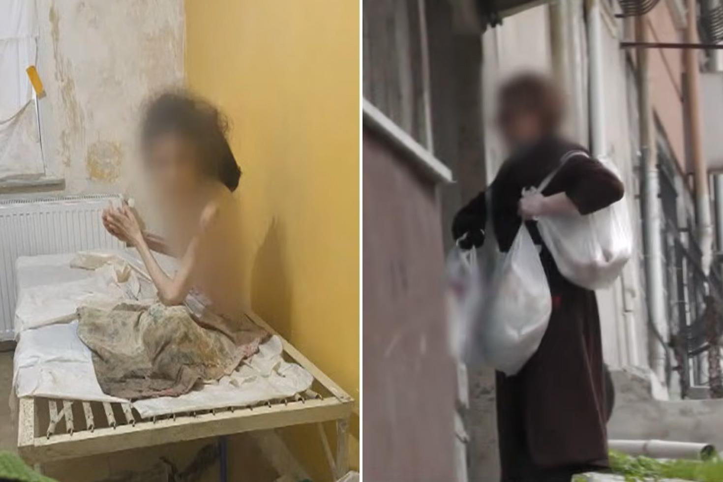 Dehşet evi Anne hayatını kaybetti, kızı bir deri bir kemik bulundu