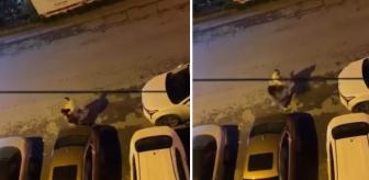 Sokak ortasında vahşet görüntüleri! Genç kadını öldüresiye darbetti