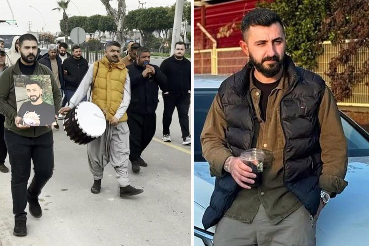 Kazada ölen motosiklet sürücüsünün cenazesinde, gelenek gereği davul-zurna çalındı