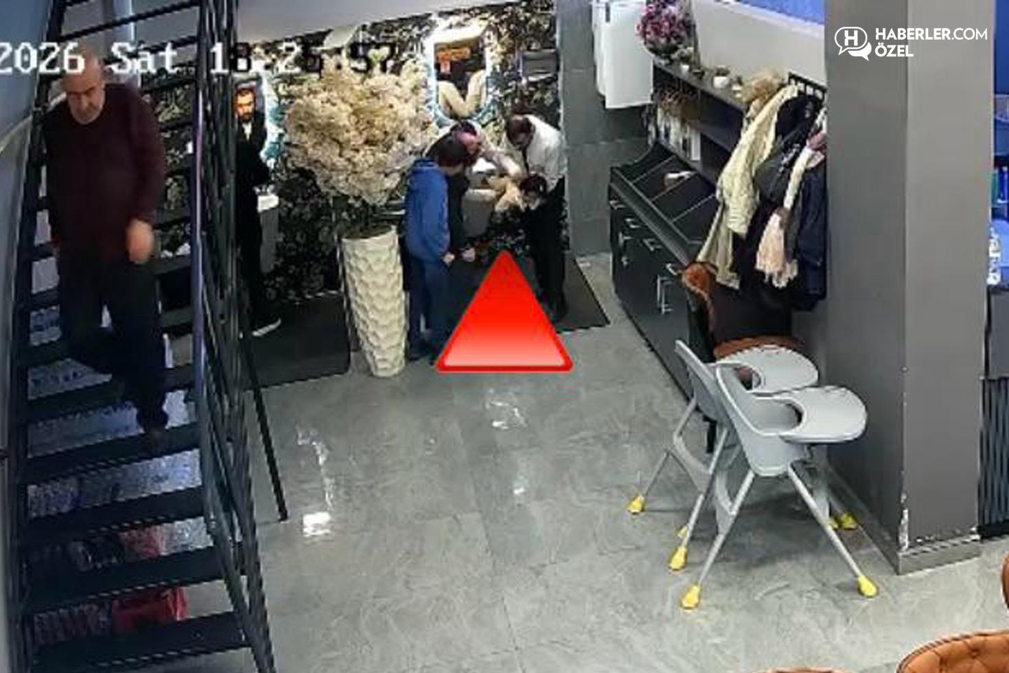 Yürekleri ağza getiren anlar Şefin hızlı müdahalesi bebeği kurtardı