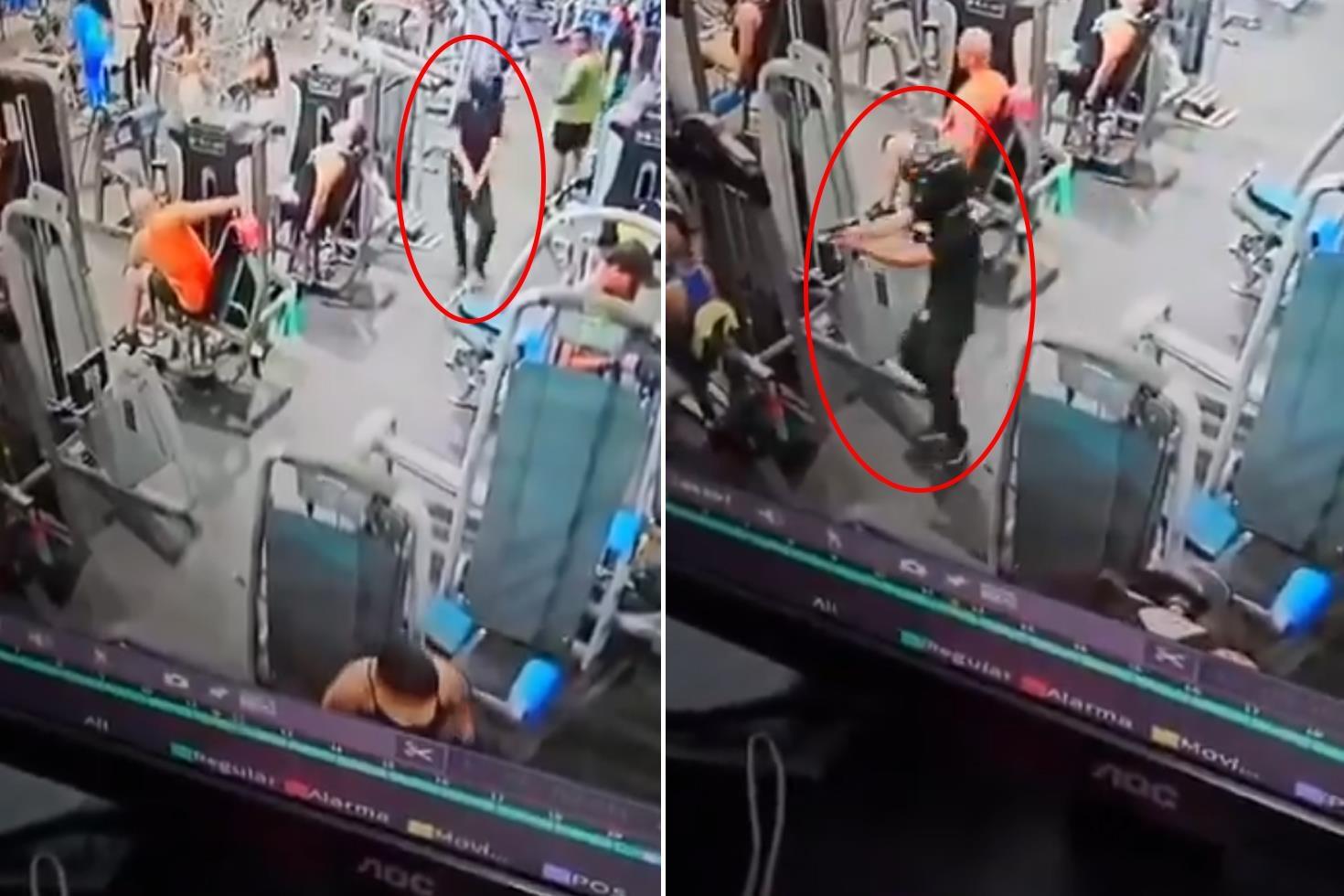 Kafasında kaskla spor salonuna giren kiralık katil kurşun yağdırdı