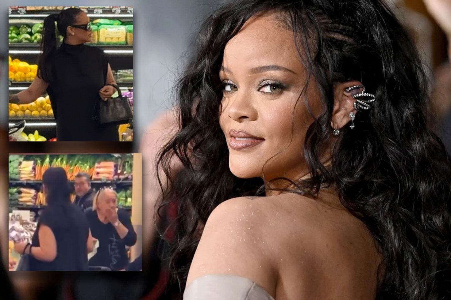 Rihanna’yı markette gören kadın şaşkınlığını gizleyemedi
