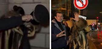 Ünlü şarkıcı görüntü vermemek için ortalığı birbirine kattı