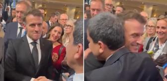 Macron ile Mazlum Abdi kucaklaştı