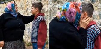 Yürek yakan buluşma! Şehit edilen oğlunun benzerini öptü, kokladı